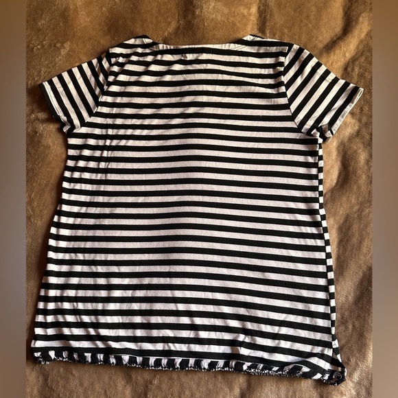 Green Envelope striped top size S - Picture 3 of 4